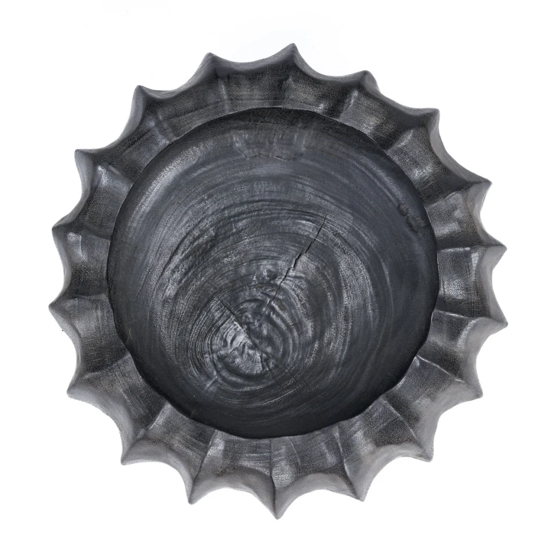 Kom Grinnos Hout Zwart - Afbeelding 6