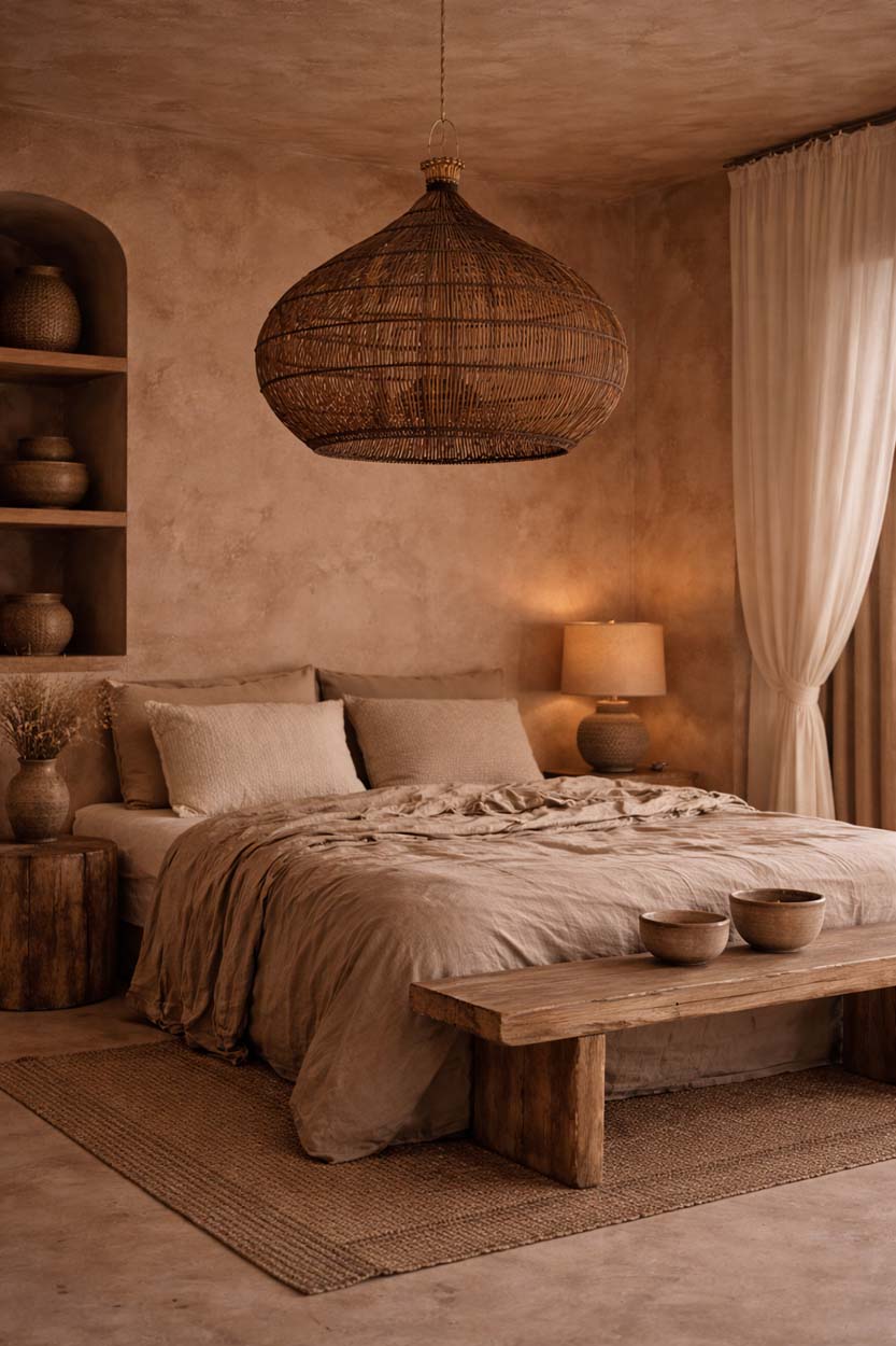 Hanglamp Zievang Rotan - Afbeelding 2