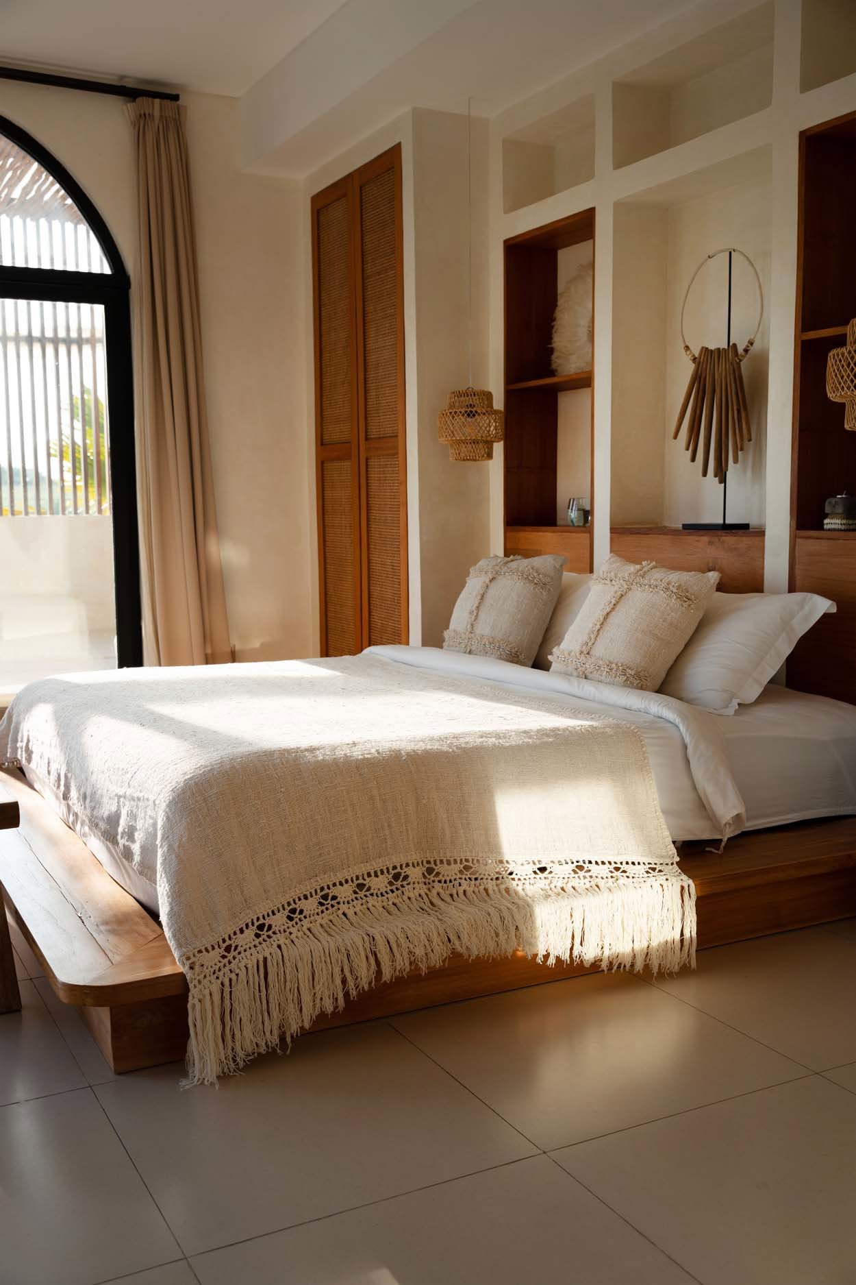 Bedsprei Daabira Naturel - Afbeelding 2