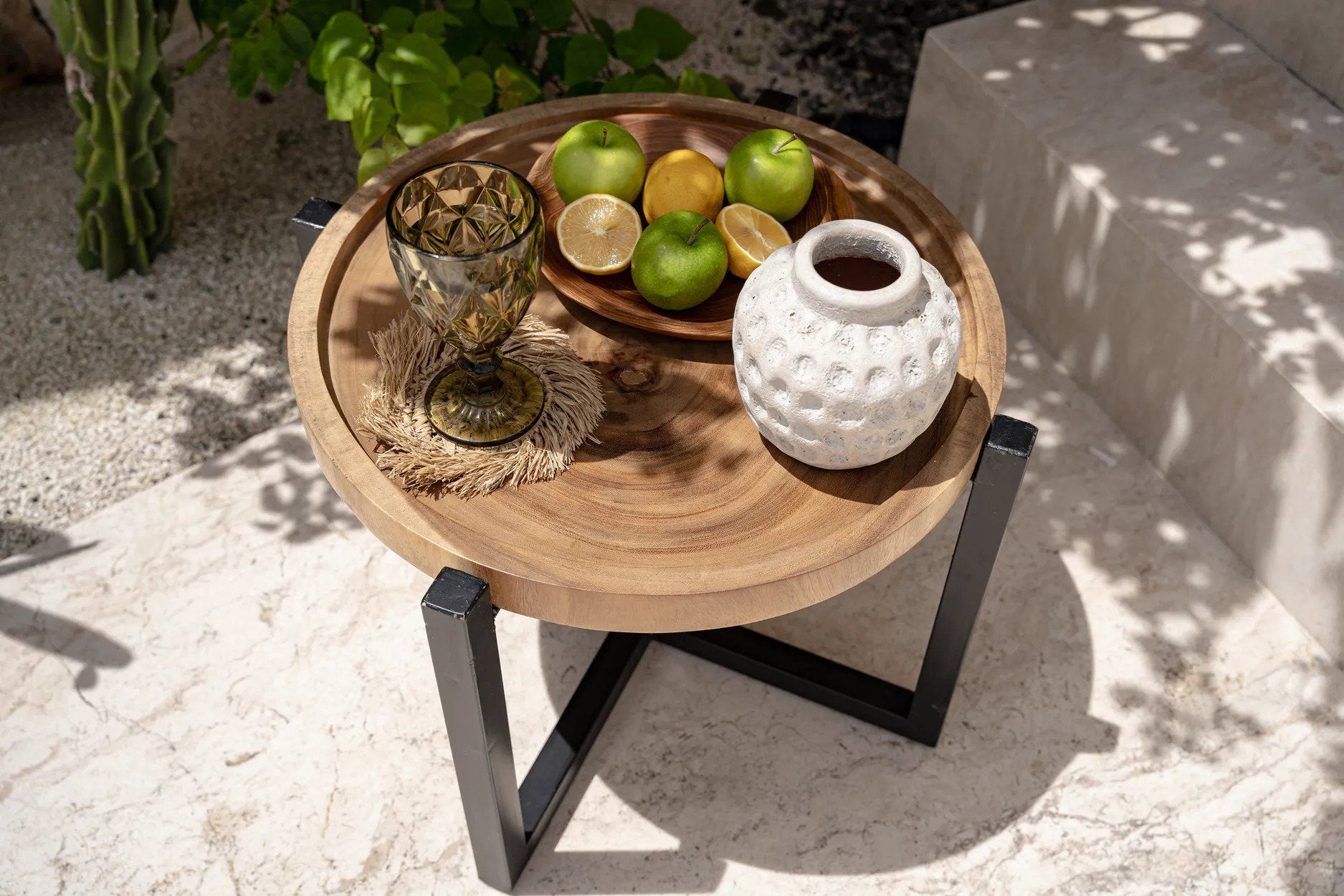 Teakwortelbord Fleirun Naturel - Afbeelding 8