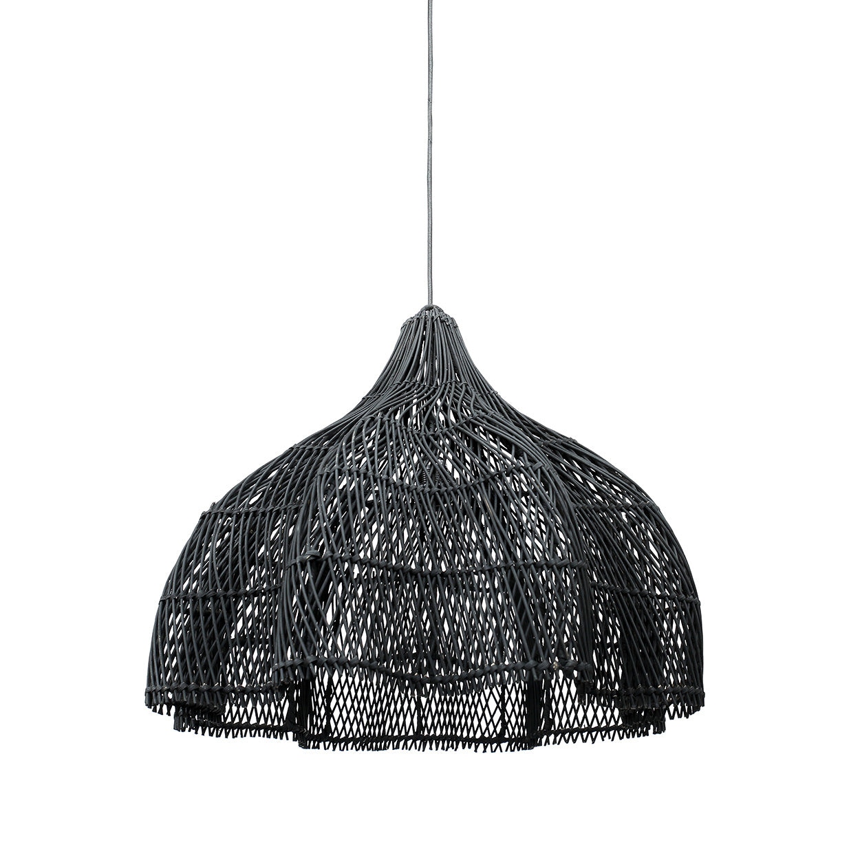 Decoratiehanger Flaastil Rotan Zwart