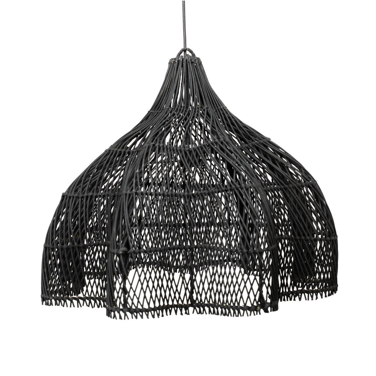 Decoratiehanger Flaastil Rotan Zwart - Afbeelding 5