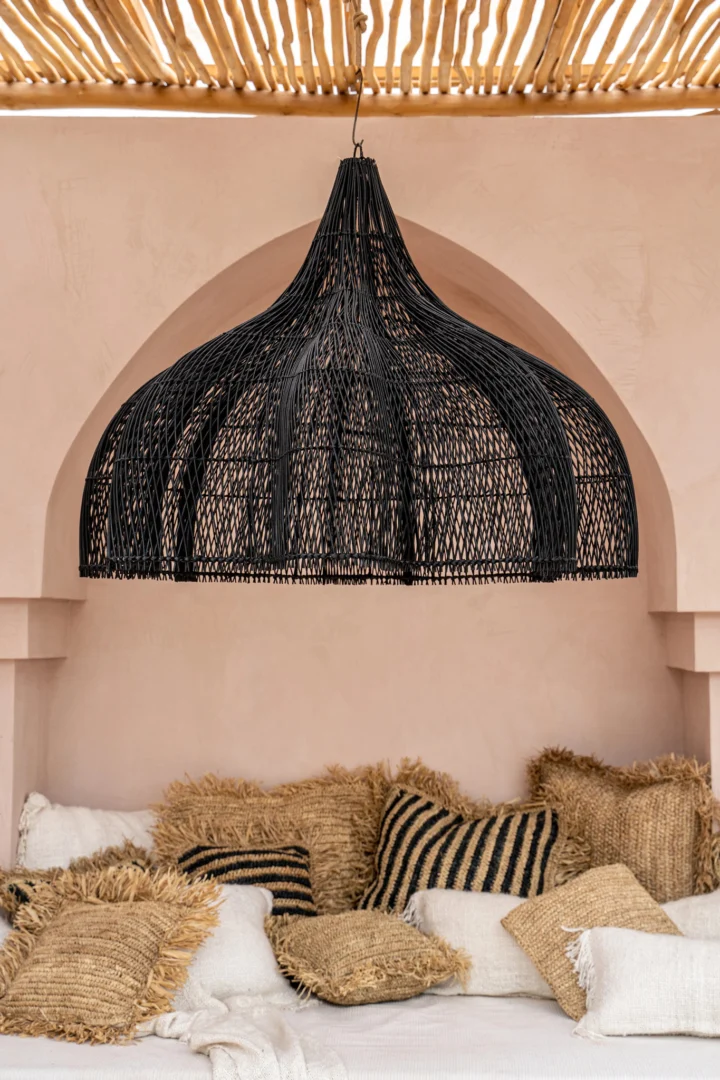 Decoratiehanger Ceesos Rotan Zwart - Afbeelding 2