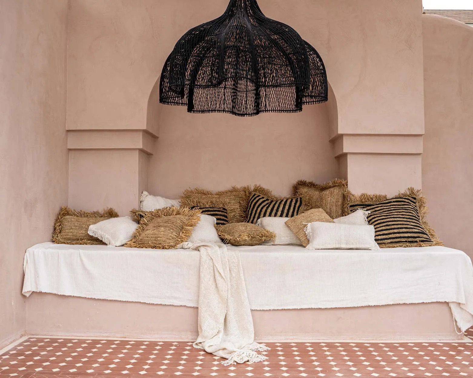 Decoratiehanger Ceesos Rotan Zwart - Afbeelding 3