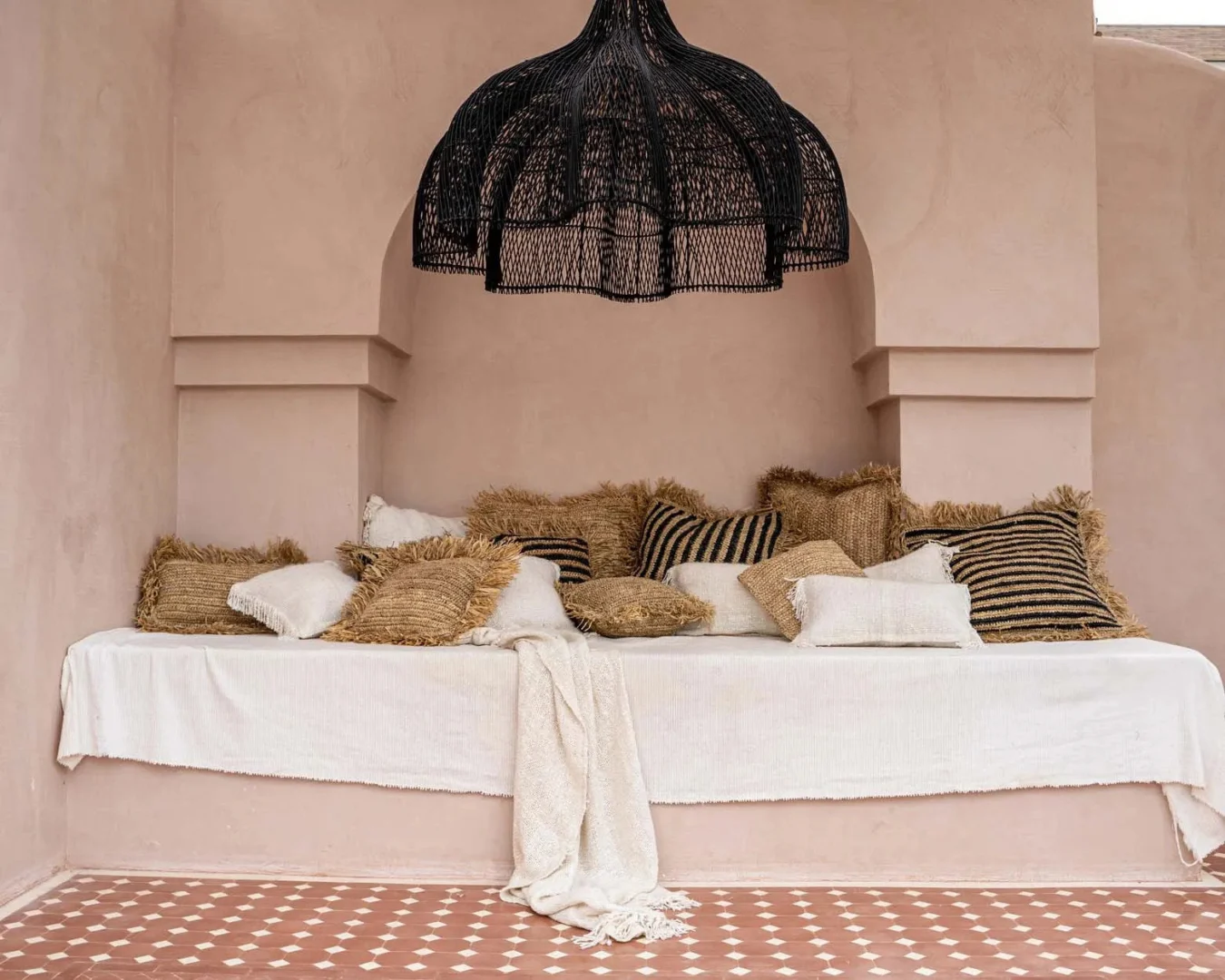Decoratiehanger Ceesos Rotan Zwart - Afbeelding 3