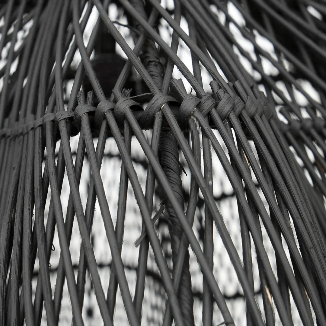 Decoratiehanger Ceesos Rotan Zwart - Afbeelding 6