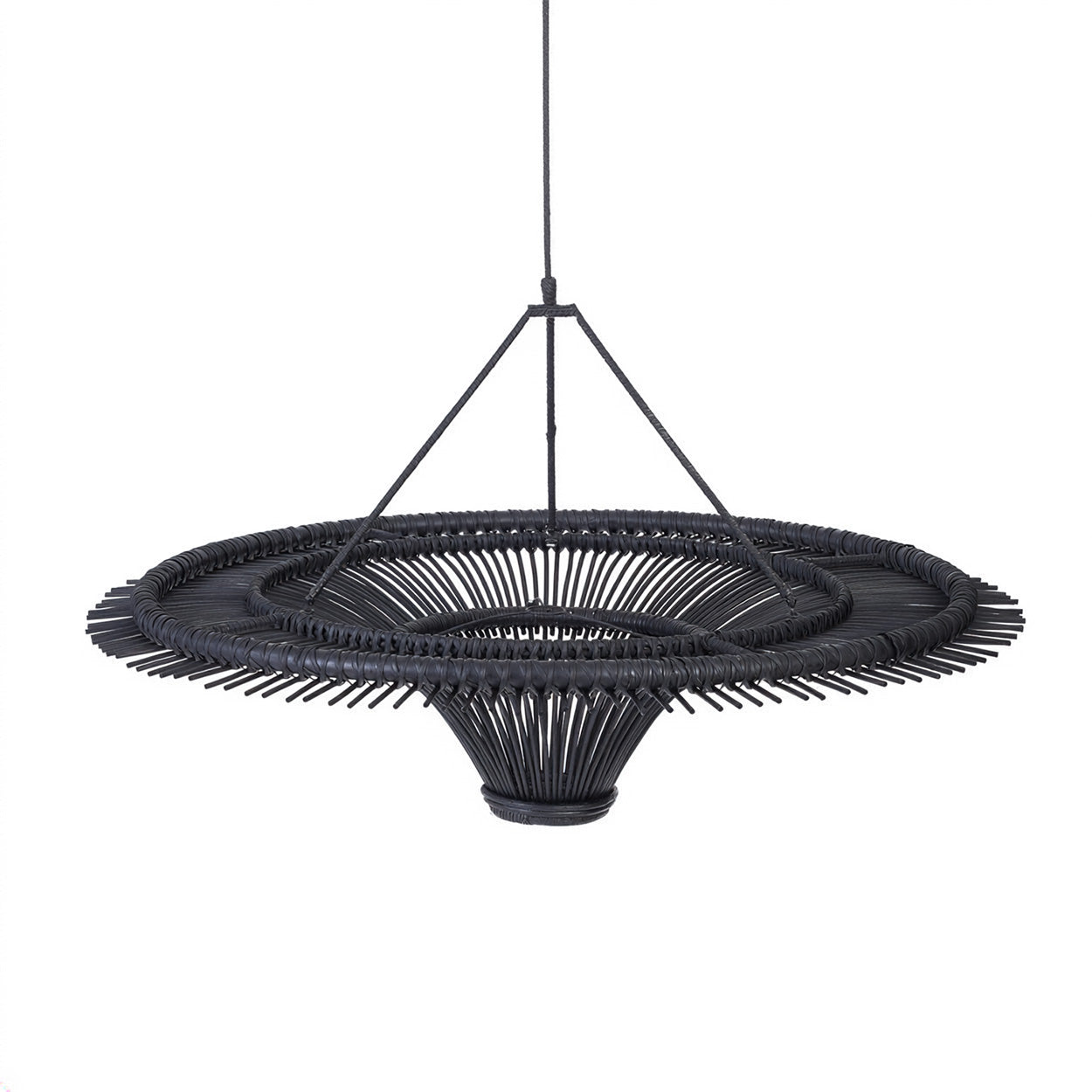 Decoratiehanger Loltaro Rotan Zwart