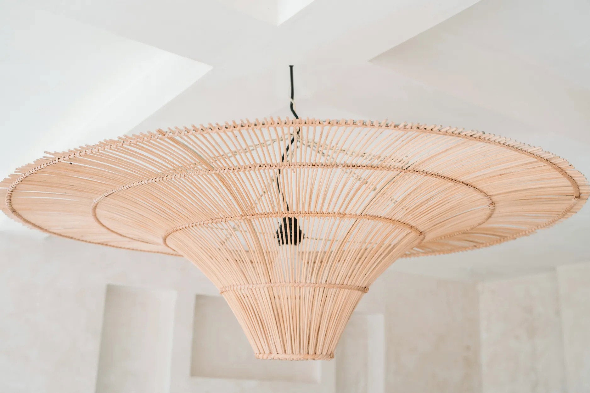 Hanglamp Faanor Rotan - Afbeelding 2