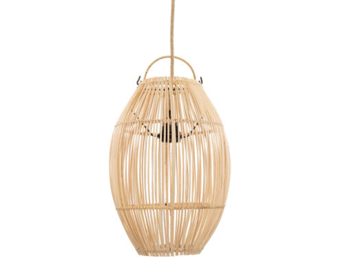 Decoratiehanger Grollira rotan naturel met open vlechtwerk en warme, sfeervolle uitstraling