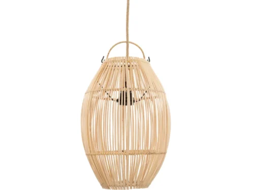 Decoratiehanger Grollira rotan naturel met open vlechtwerk en warme, sfeervolle uitstraling