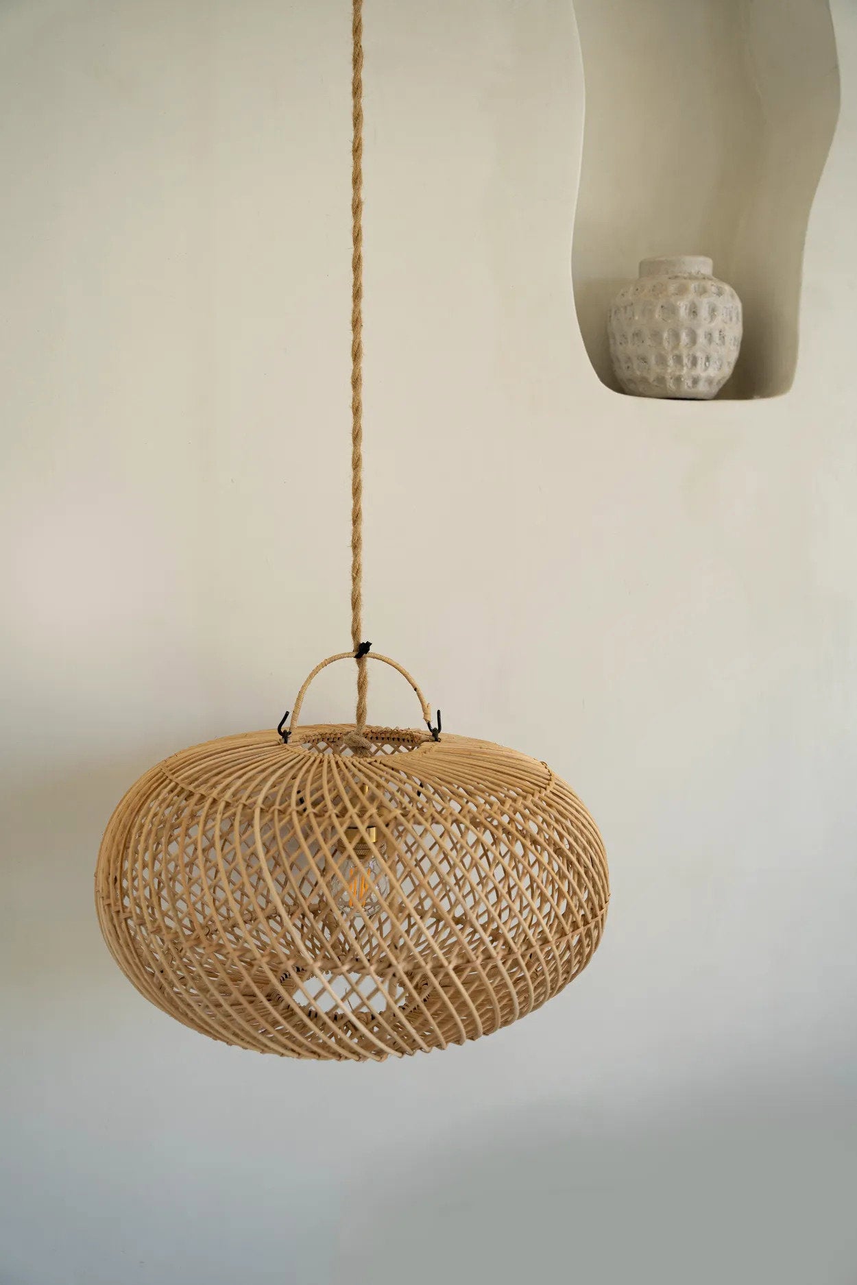 Decoratiehanger Holtum Rotan Naturel - Afbeelding 4