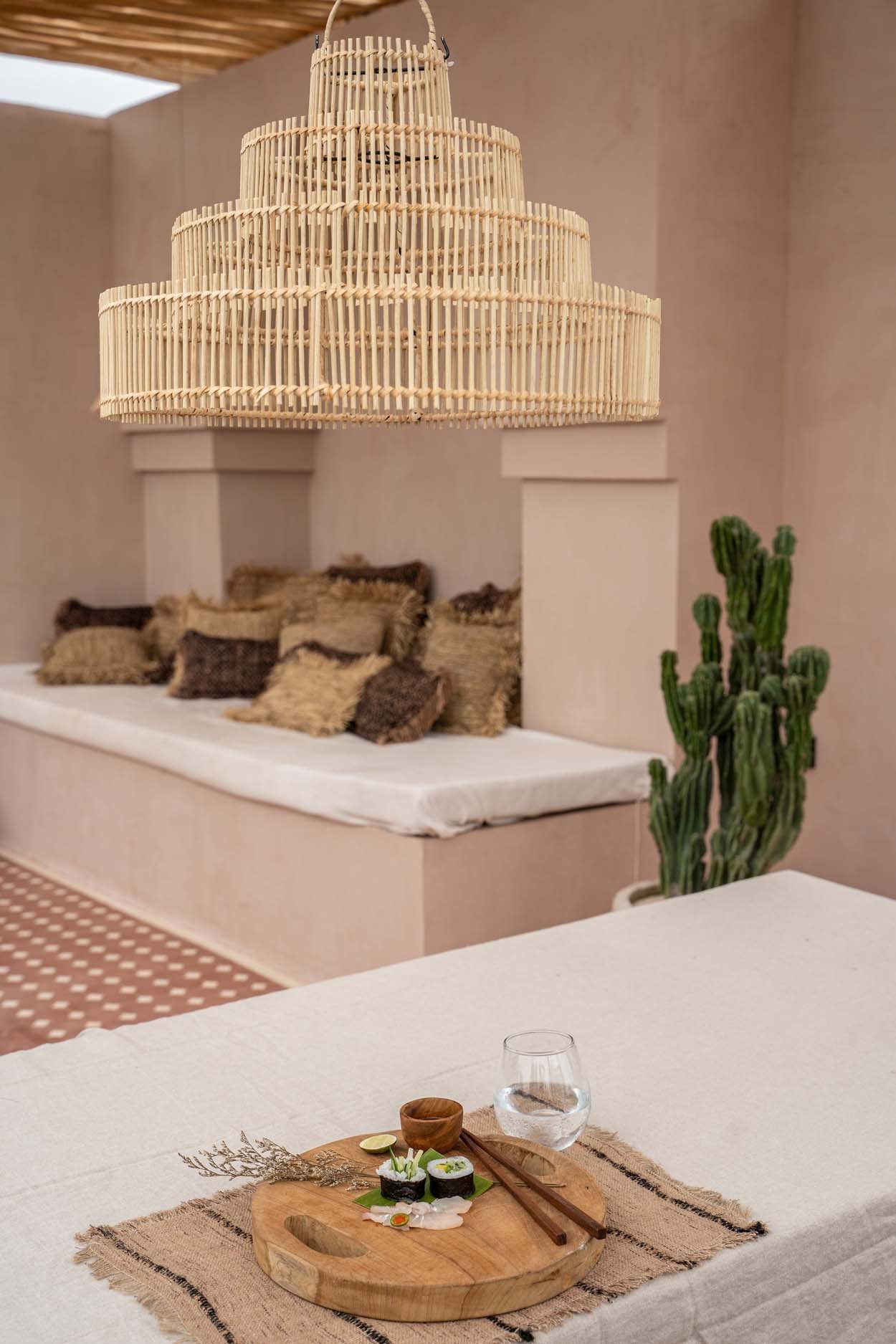 Bruidstaarthanger Proondal Rotan Naturel - Afbeelding 6