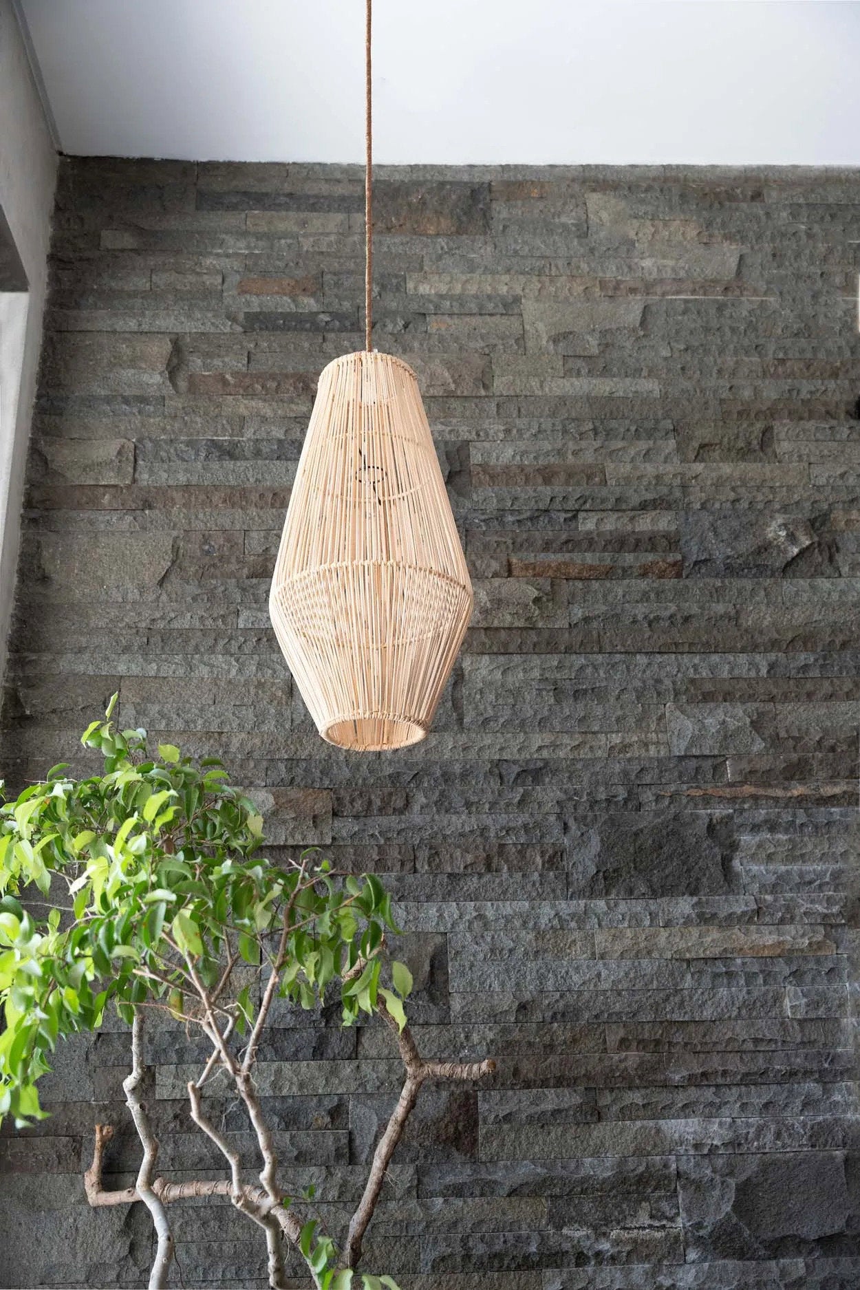 Decoratiehanger Groobir Rotan Naturel - Afbeelding 5
