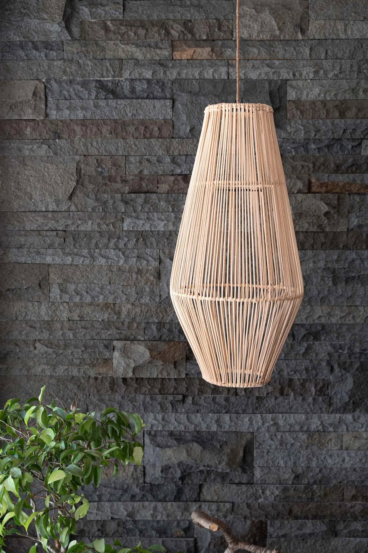 Decoratiehanger Groobir Rotan Naturel - Afbeelding 7
