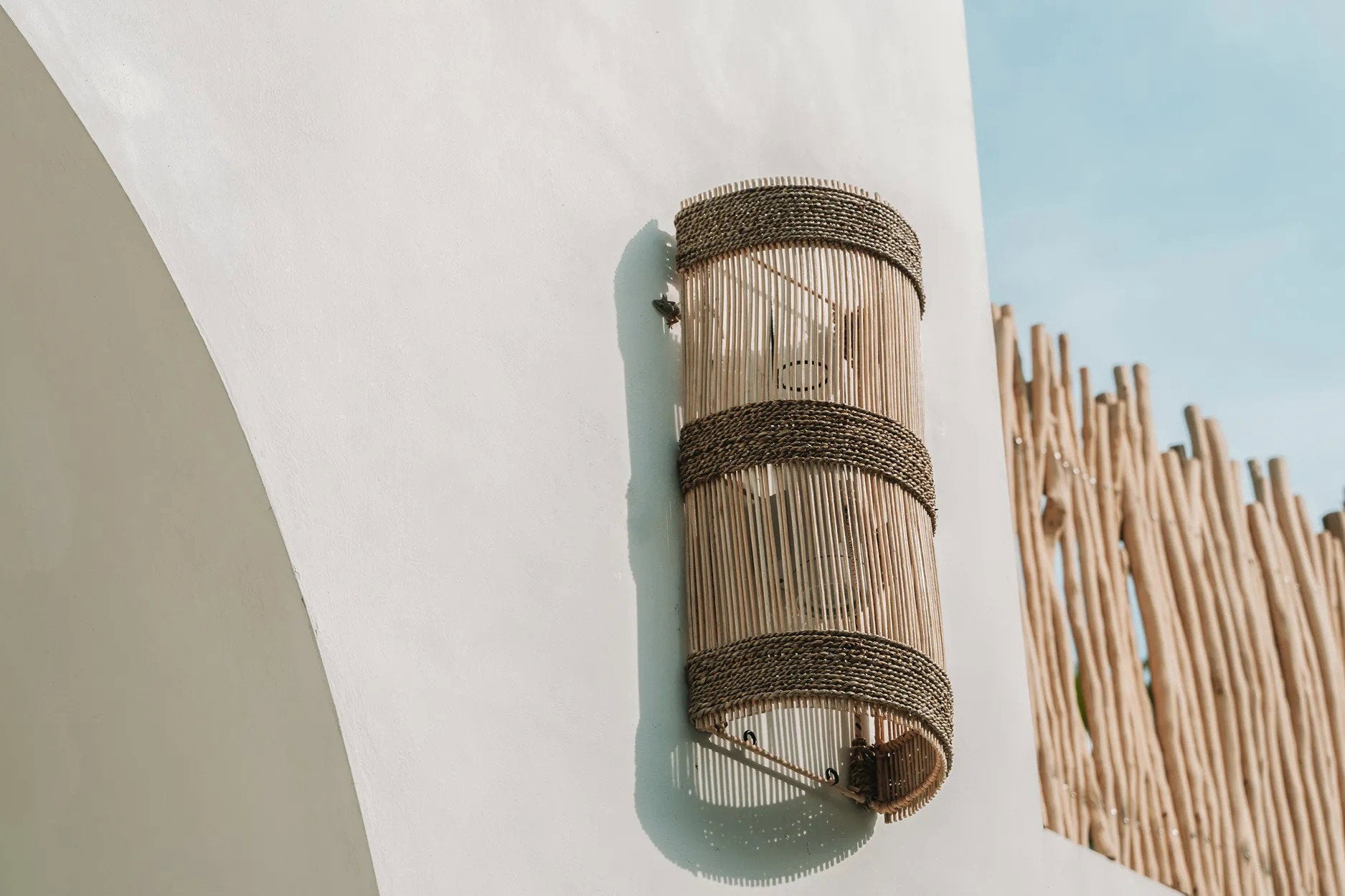 Wandlamp Cennis Rotan - Afbeelding 6