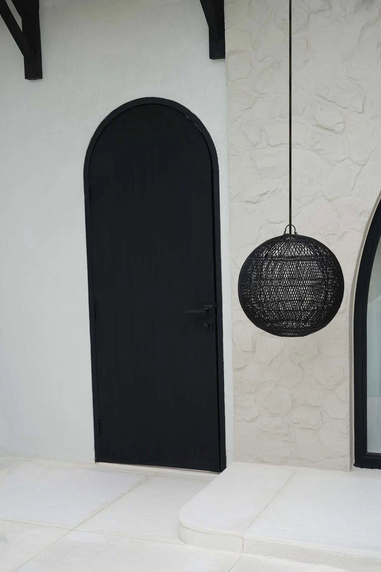 Bubbelhanger Haurmena Rotan Zwart - Afbeelding 2