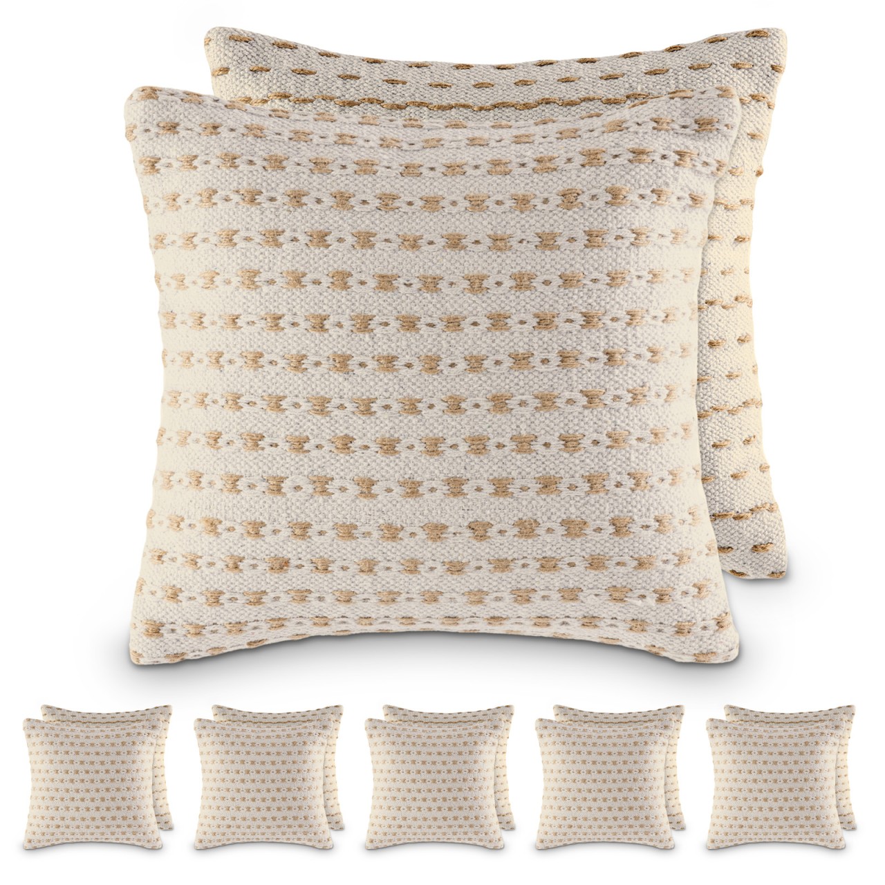 Decoratie Brussas Jute Naturel - Set van 12