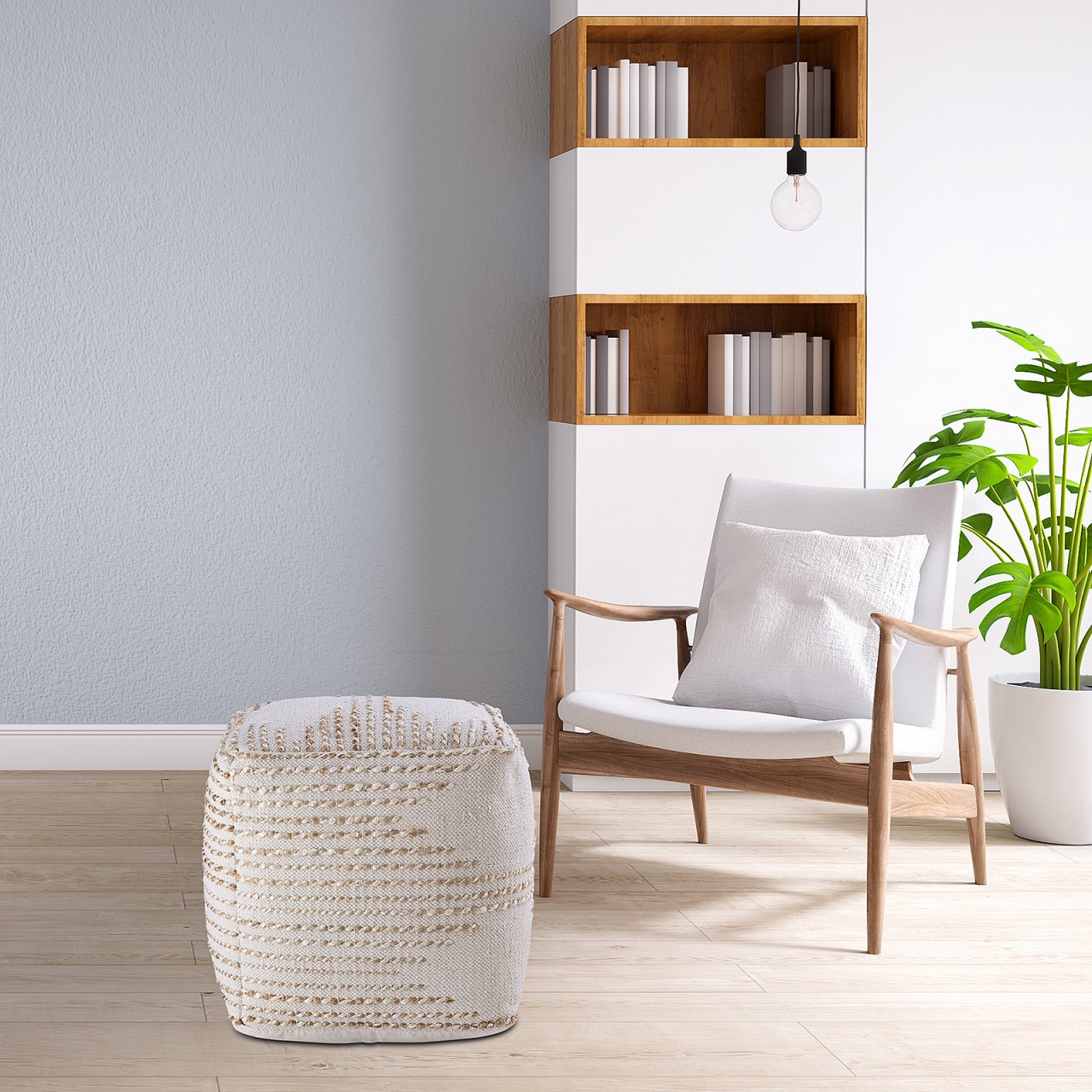 Hocker Dausin Jute Naturel - Afbeelding 6