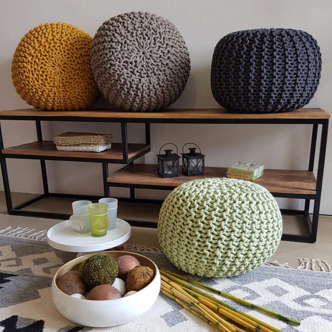 Poef Faunel Beige - Afbeelding 5