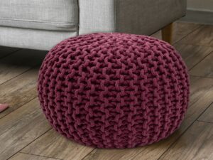 Poef Gaaltine Bordeaux