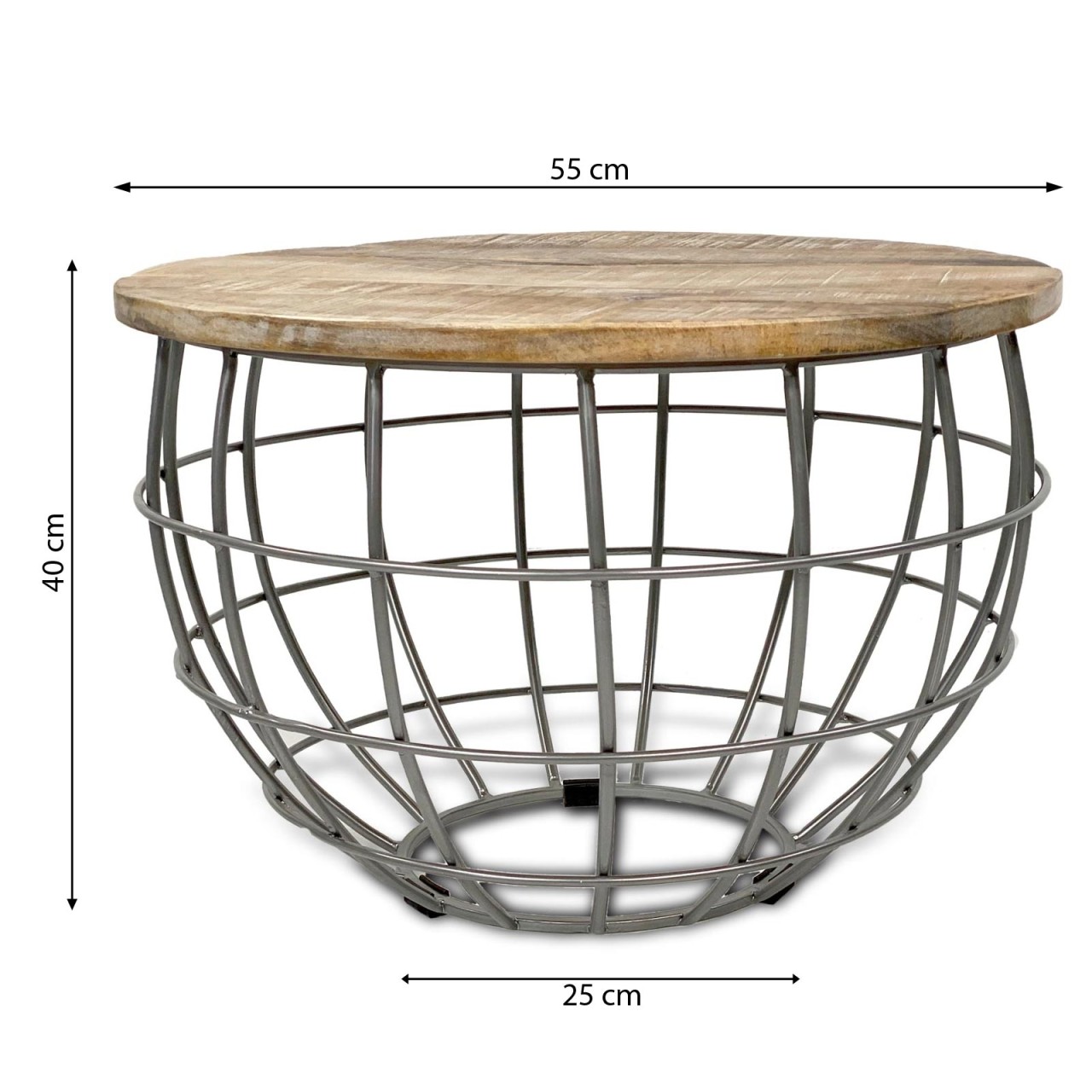 Salontafel Foolvesta Metaal 55 cm - Afbeelding 3