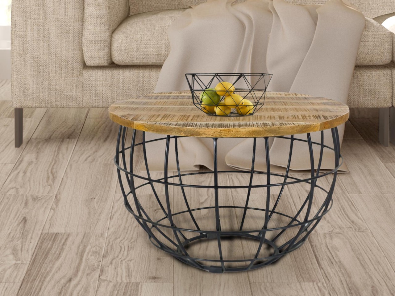 Salontafel Flurdero Metaal 55 cm - Afbeelding 2
