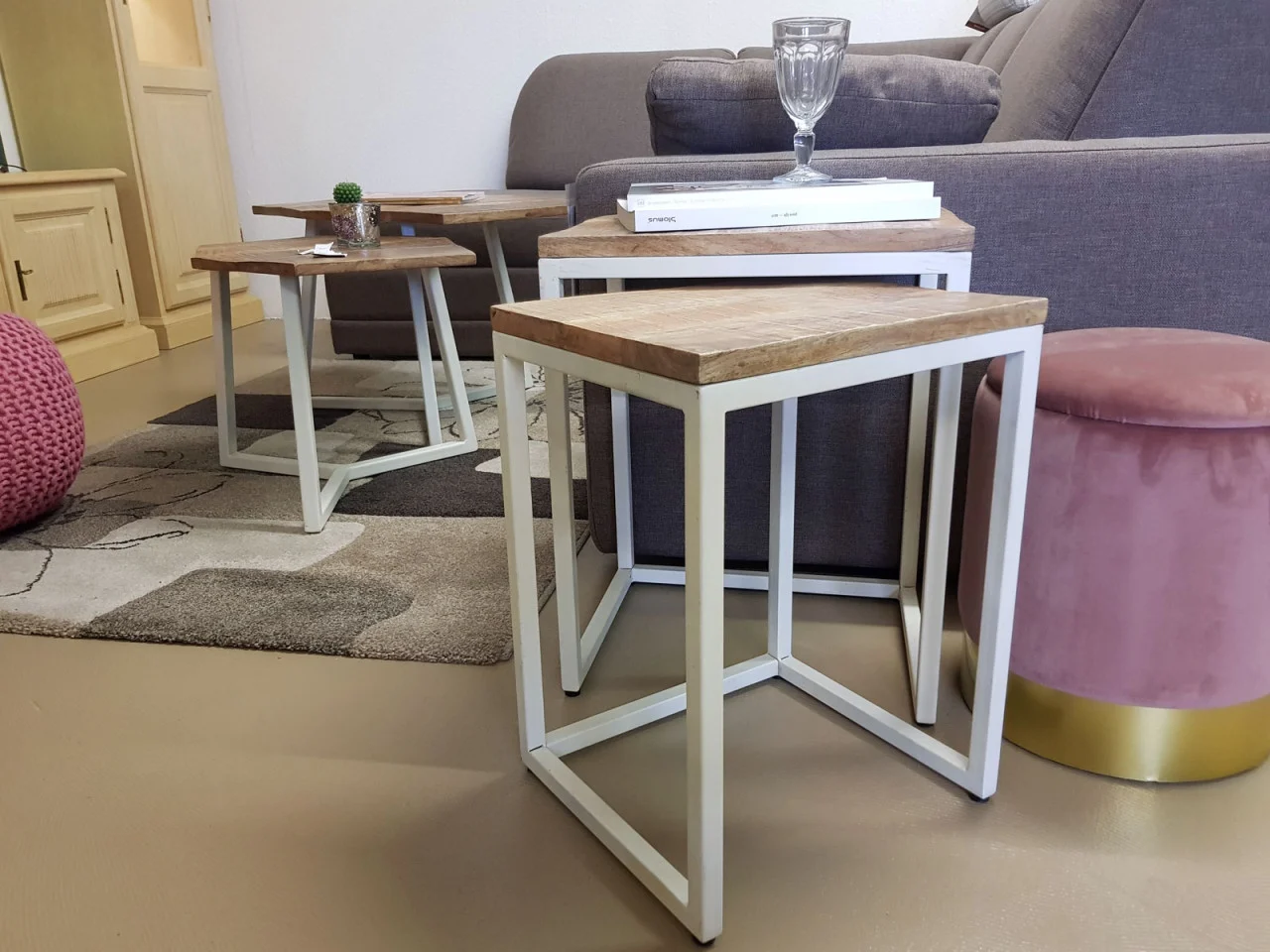 Salontafel Mestio Metaal - Set van 2 - Afbeelding 4