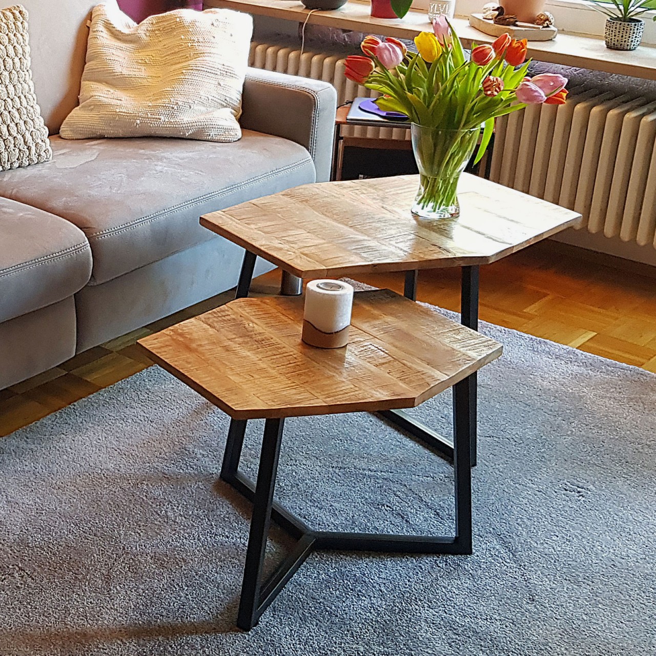 Salontafel Russol Metaal - Set van 2