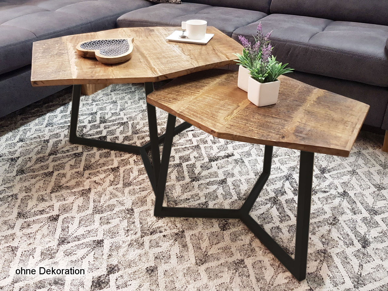 Salontafel Russol Metaal - Set van 2 - Afbeelding 2