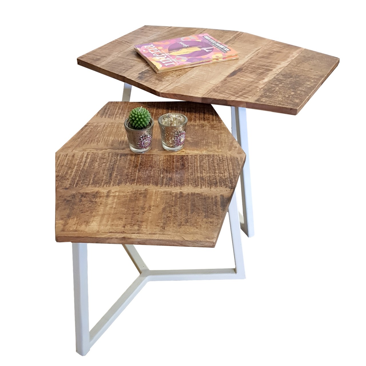 Salontafel Nistero Metaal - Set van 2