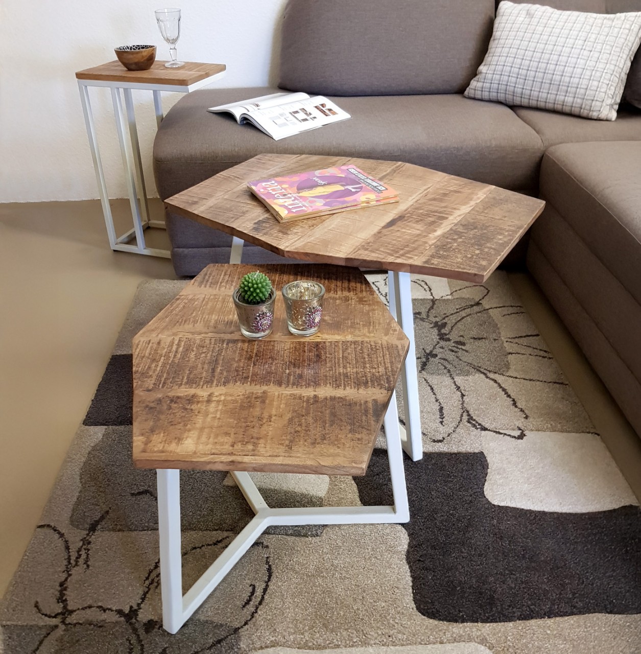 Salontafel Nistero Metaal - Set van 2 - Afbeelding 5