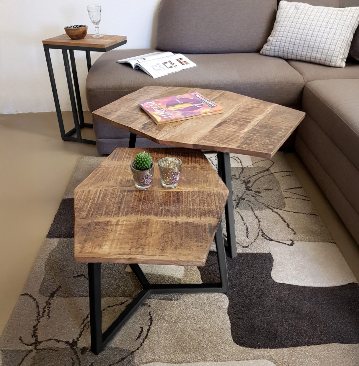 Salontafel Seibura Metaal - Set van 2 - Afbeelding 5