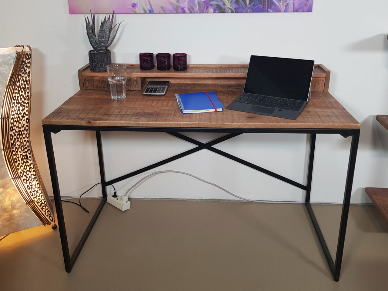 Bureau Fiedi Metaal 120x88 cm - Afbeelding 2