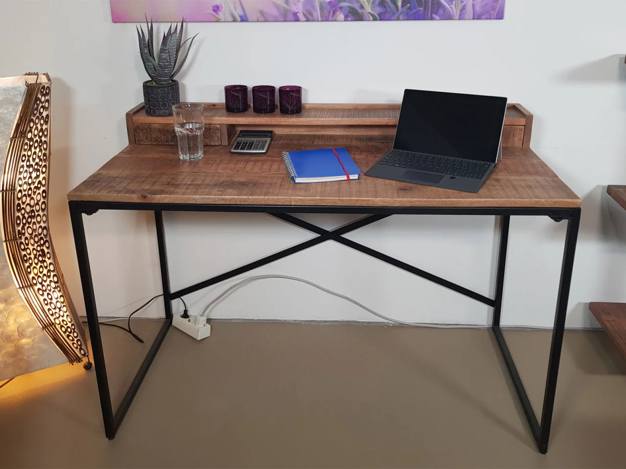 Bureau Fiedi Metaal 120x88 cm - Afbeelding 2