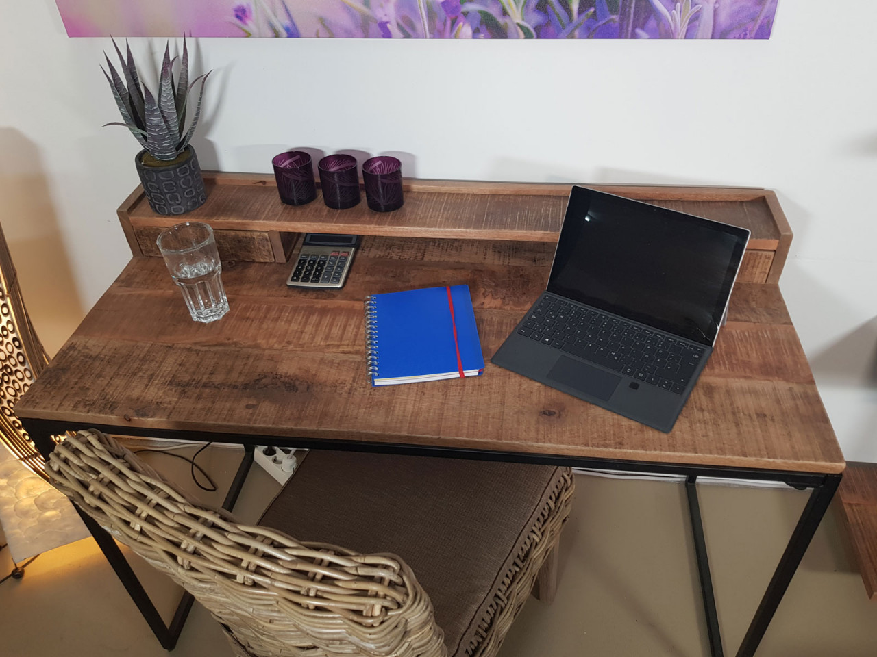 Bureau Fiedi Metaal 120x88 cm - Afbeelding 3