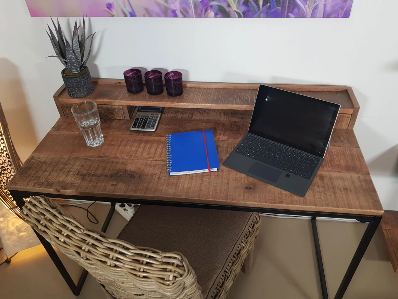 Bureau Fiedi Metaal 120x88 cm - Afbeelding 3