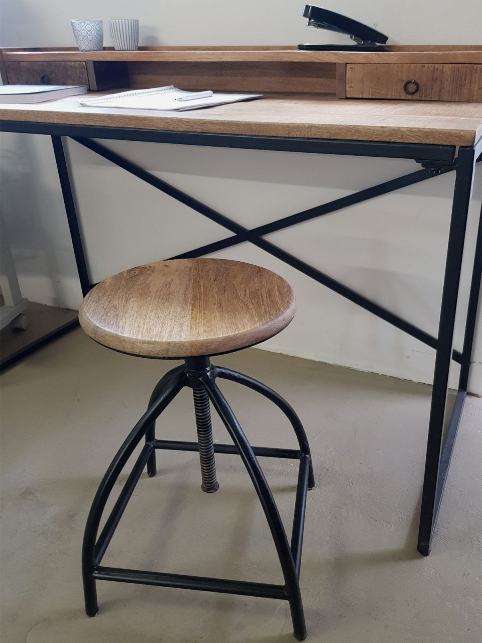 Bureau Fiedi Metaal 120x88 cm - Afbeelding 4