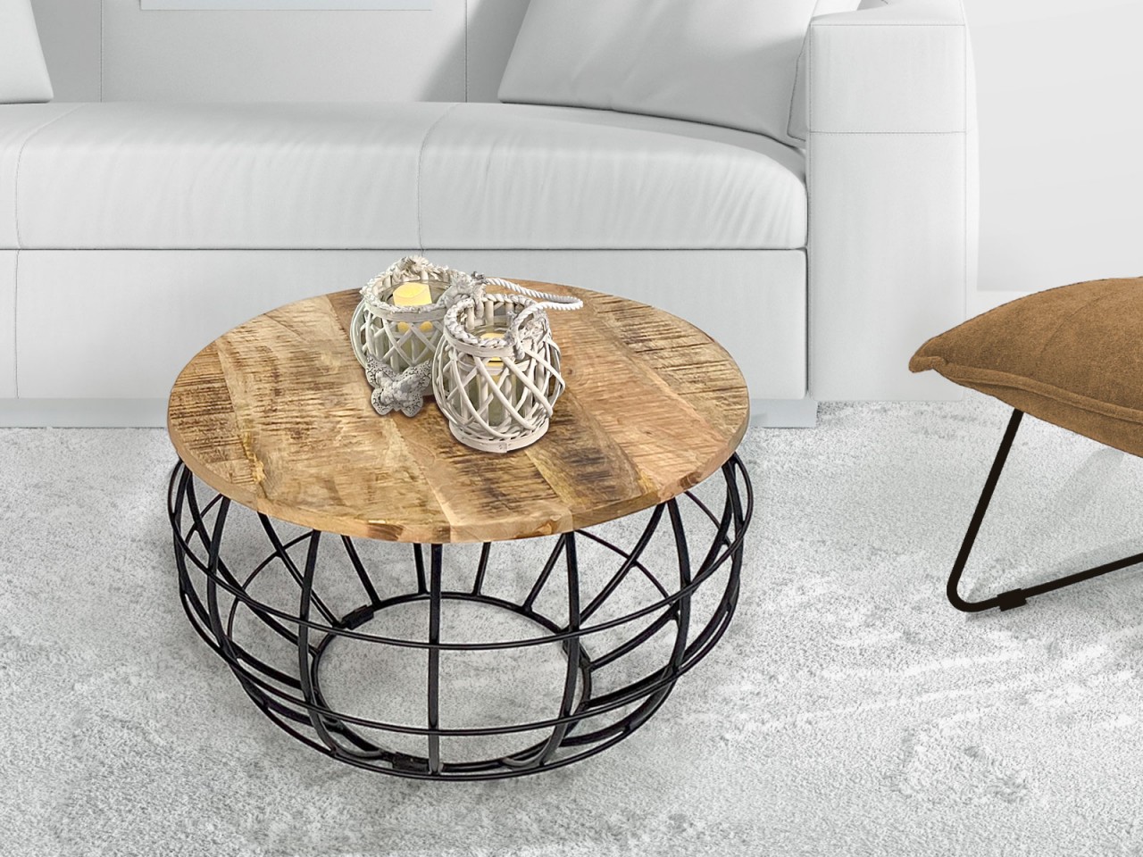 Salontafel Priermal Metaal 55 cm