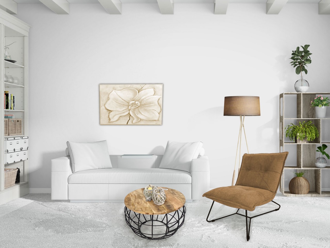 Salontafel Priermal Metaal 55 cm - Afbeelding 2