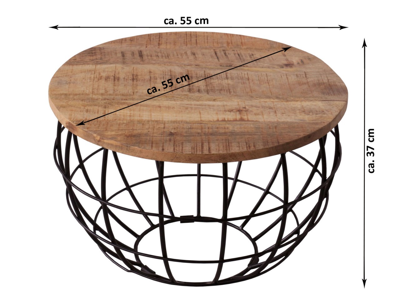 Salontafel Geimos Metaal 55 cm - Afbeelding 4