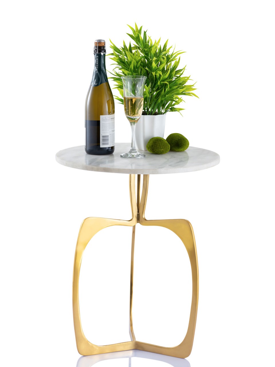 Bijzettafel Pinak Marmer 56x45 cm