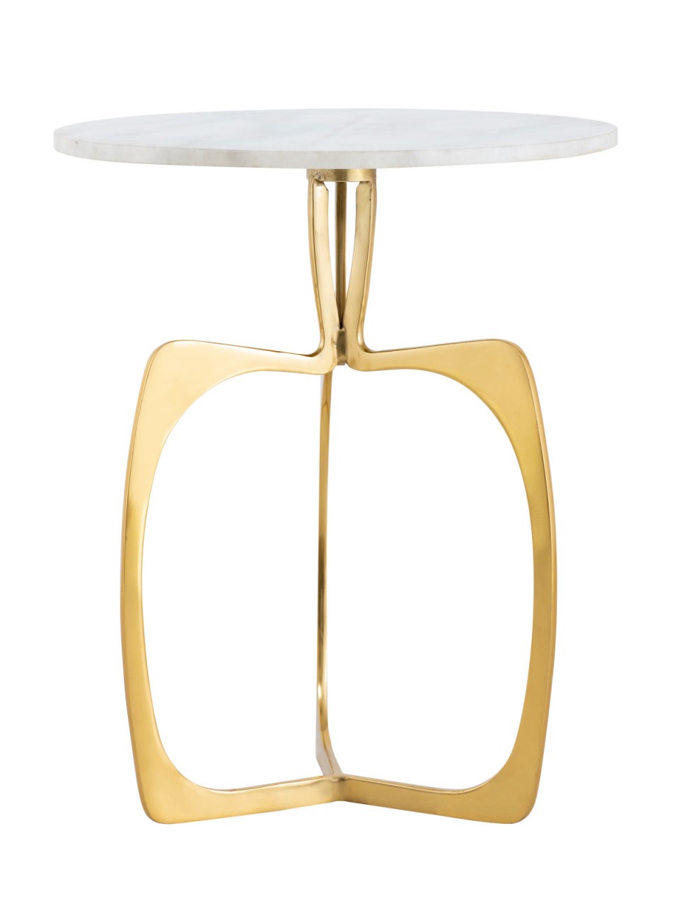 Bijzettafel Pinak Marmer 56x45 cm - Afbeelding 3