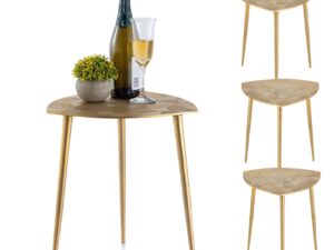 Bijzettafel Nissane Metaal 45 cm - Set van 4