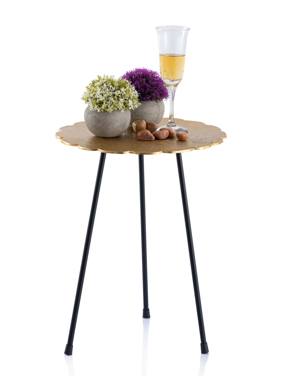 Bijzettafel Toode Aluminium Ø35 cm - Set van 4 - Afbeelding 2