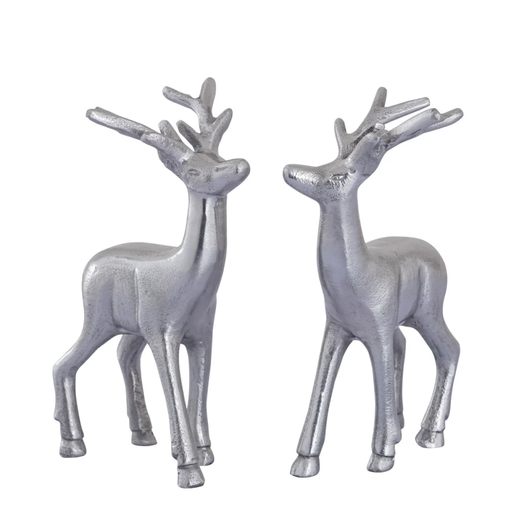 Beeld Zollek Metaal Zilver H23 cm - Afbeelding 3