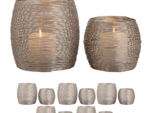 Kandelaar Flirum Zilver Ø15 cm - Set van 12