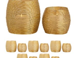 Kandelaar Viemmura Zilver Ø15 cm - Set van 12