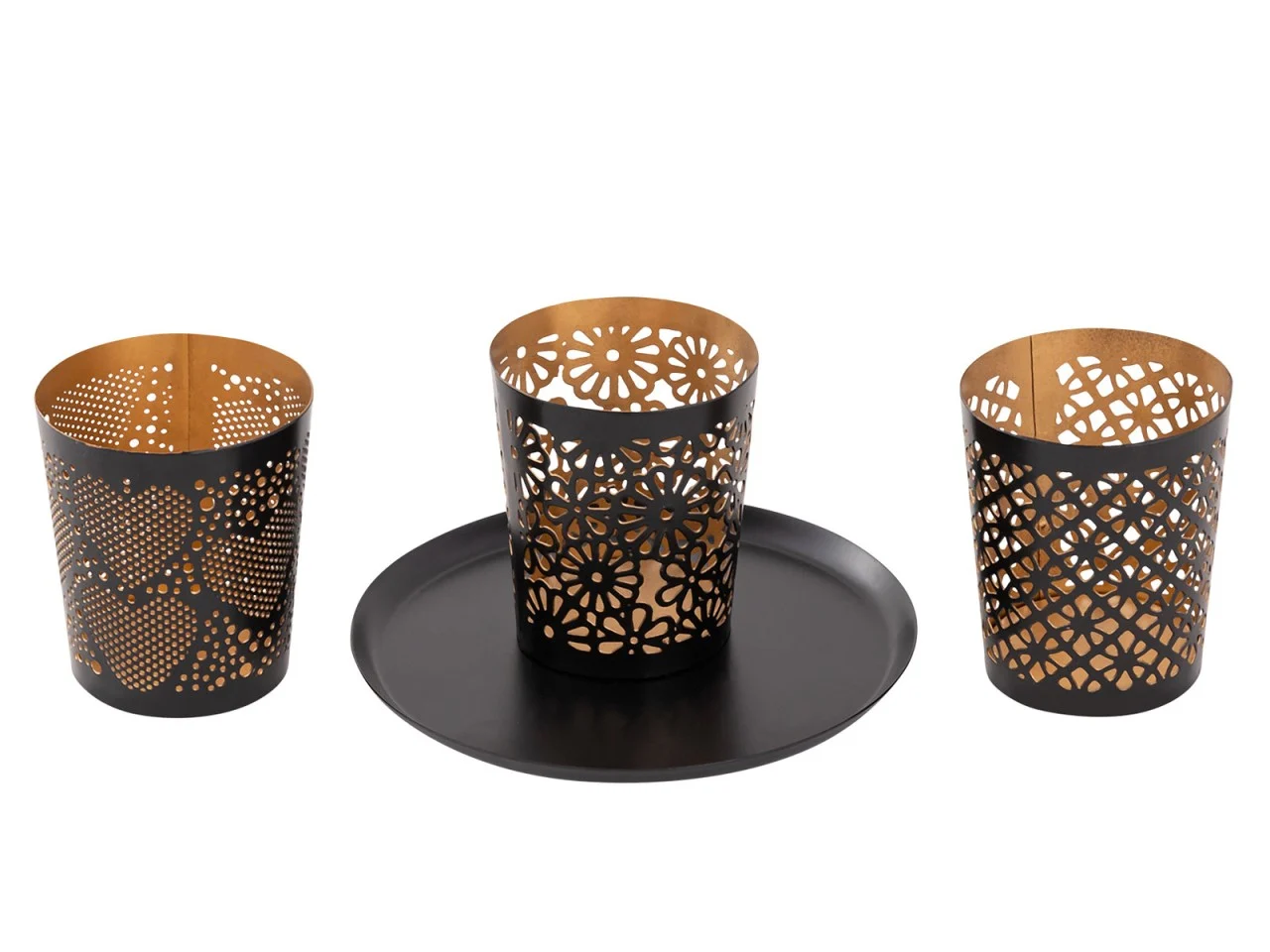 Kandelaar Brirrura Zwart - Set van 3 - Afbeelding 4