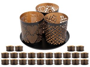 Kandelaar Keendun Zwart - Set van 3