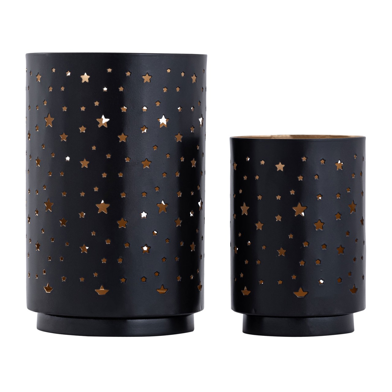 Kandelaar Taakoro Zwart Ø8 cm - Set van 2 - Afbeelding 3